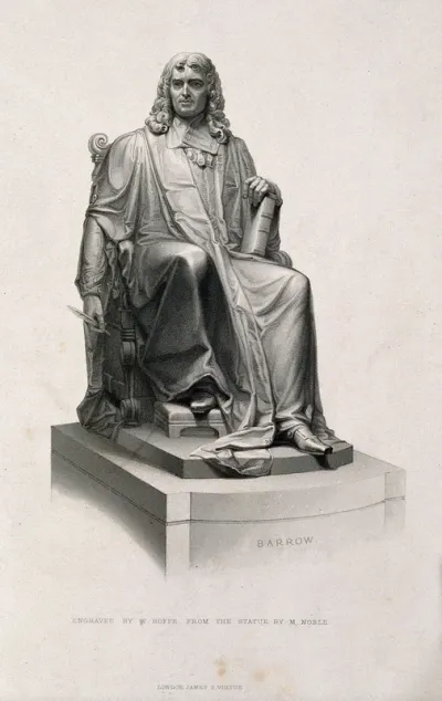 Isaac Barrow. Engraving by W. Roffe after M. Noble