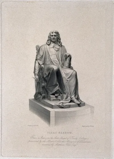 Isaac Barrow. Stipple engraving by W. Holl after M. Noble