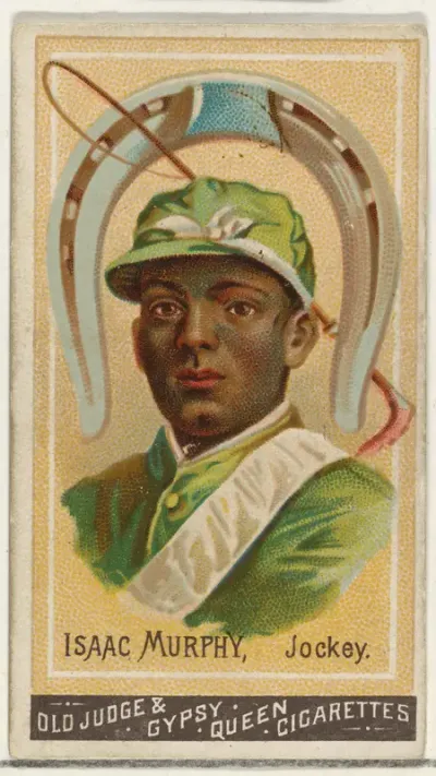 Isaac Murphy, Jockey, from the Goodwin Champion series for Old Judge and Gypsy Queen Cigarettes