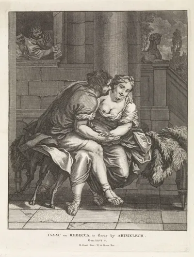 Isaak en Rebekka in Gerar