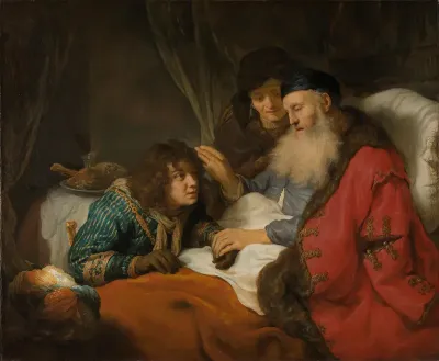 Isaak zegent Jakob