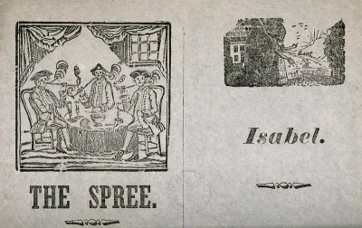 "Isabel": a woman outside her house in the country holding a letter from her departed lover