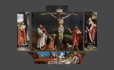 Isenheim Altarpiece, closed‎