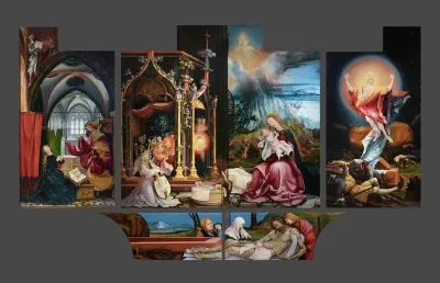 Isenheim Altarpiece, first opening‎