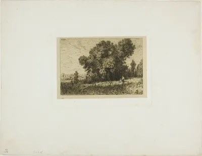 Isle of Aligre Landscape, with Two Women