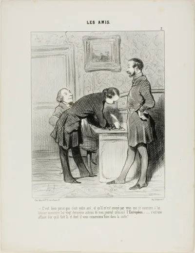 “- It's just because he's your friend, and because he has been introduced to me by you that I will let him subscribe to the last 20 shares of my colossal newspaper the EUROPEAN.... it will be a gold mine, and one day, he will thank you properly for i