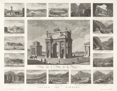 Italiaanse monumenten, landschapen en bruggen