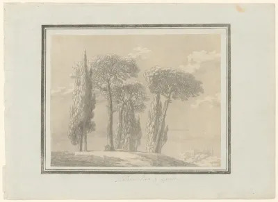 Italiaanse pijnboom en cipres