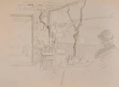 Italialainen terassi, luonnos