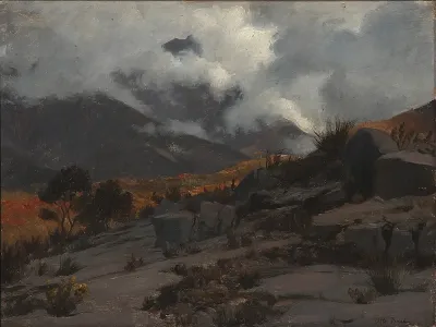 Italian evening landscape.