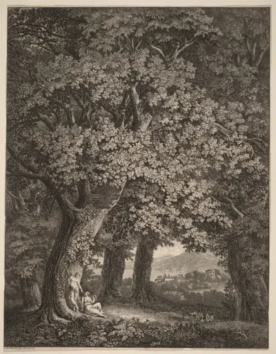 Italian Landscape with a Pair of Shepherds