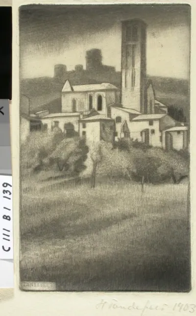Italian Landscape with Church (Assisi)