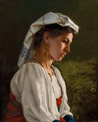 Italian Model, Half-Length Portrait