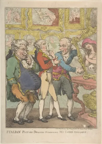 Italian Picture Dealers Humbugging My Lord Anglaise