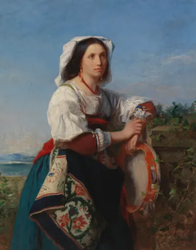 Italian Tambourine Player