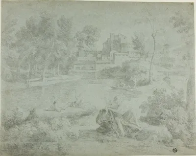 Italianate Landscape with Bathers