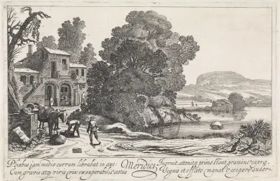 Italianiserend landschap: middag