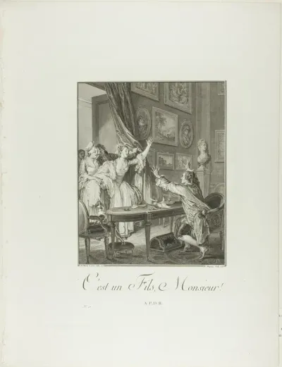 It's a Boy!, from Monument du Costume Physique et Moral de la fin du Dix-huitième siècle