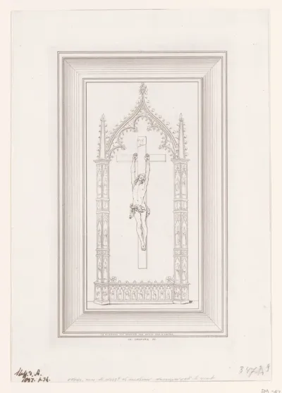 Ivoren crucifix in het huis van burggravin Vaernewijck d'Angest in Gent