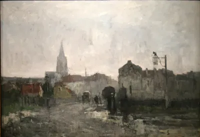 Ixelles, rainy morning