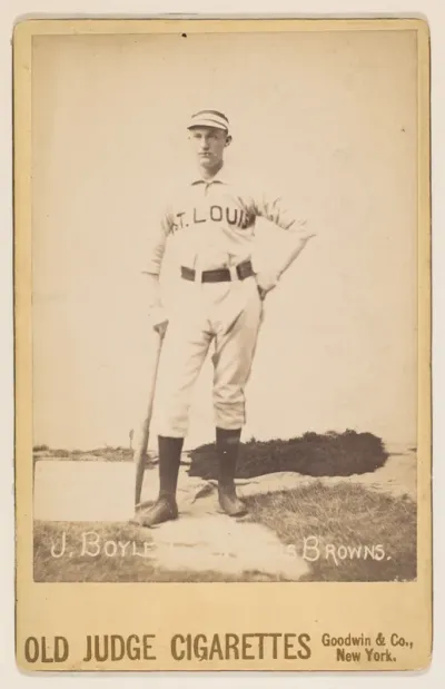 J. Boyle, Catcher, St. Louis Browns, from the series Old Judge Cigarettes