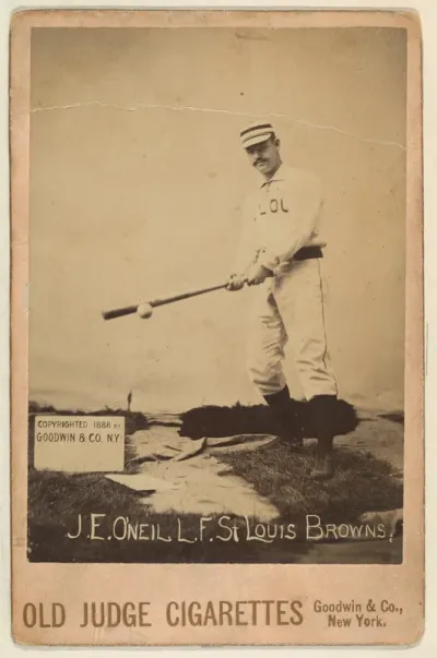 J.E. O'Neil, Left Field, St. Louis Browns, from the series Old Judge Cigarettes