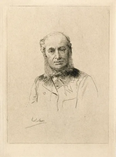 J. Eugène Bouchut. Etching by A. Lalauze