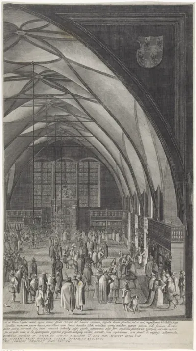 Jaarmarkt in de Vladislavsky-zaal te Praag (rechter blad)