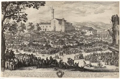 Jaarmarkt te Impruneta nabij Florence