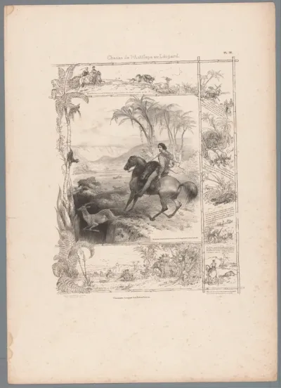 Jacht op antilope met behulp van luipaard