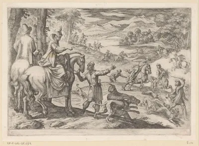Jacht op herten en wolven