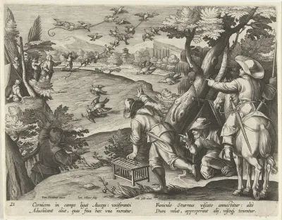 Jacht op kraaien en spreeuwen