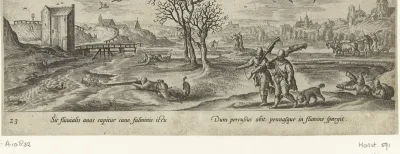 Jacht op watervogels in de winter