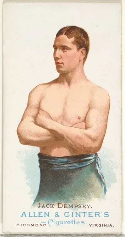 Jack Dempsey, Pugilist, from World's Champions, Series 1 (N28) for Allen & Ginter Cigarettes