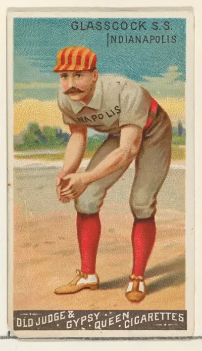 Jack Glasscock, Shortstop, Indianapolis, from the Goodwin Champion series for Old Judge and Gypsy Queen Cigarettes