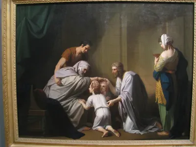 Jacob Blessing Ephraim and Manasseh, 1766 68