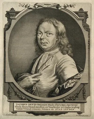 Jacob Denys. Line engraving by F. van Bleyswyck after A. Toorenvliet