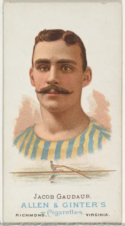 Jacob Gaudaur, Oarsman, from World's Champions, Series 1 (N28) for Allen & Ginter Cigarettes