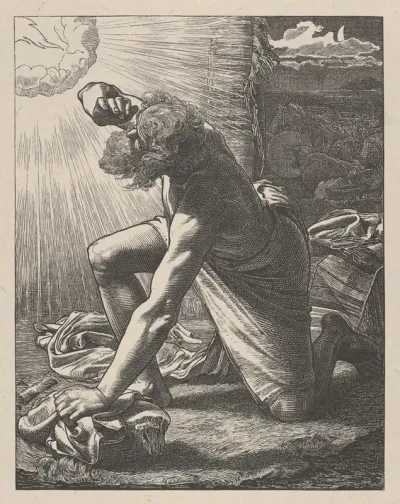 Jacob Hears the Voice of the Lord, from "Dalziels' Bible Gallery"