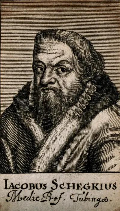 Jacob Scheckius, wearing a fur collar