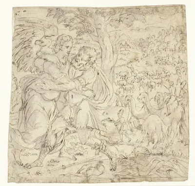 Jacob worstelt met de engel