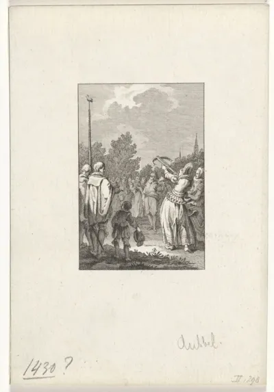 Jacoba van Beieren schiet te Goes naar de papegaai, ca. 1430