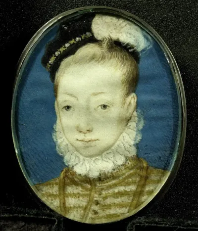Jacobus Stuart (1566-1625), de latere koning Jacobus I van Engeland, op ongeveer tienjarige leeftijd