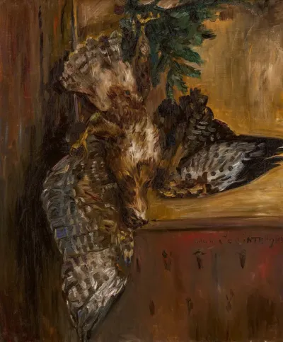Jagdstillleben mit Bussard