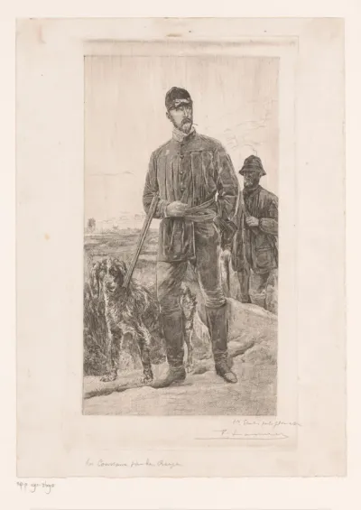 Jagersportret van Constant Van den Berghe