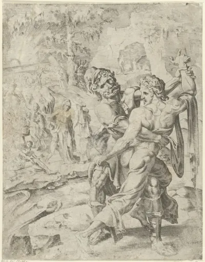 Jakob worstelt met de engel