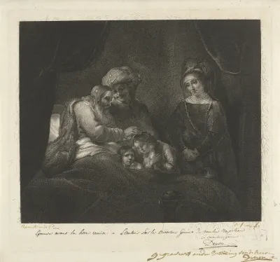Jakob zegent Manasse en Ephraim