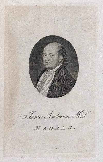 James Anderson. Line engraving by R. Scott after J. Smart