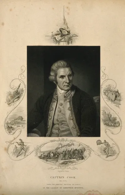 James Cook. Engraving by J. Rogers after Sir N. Dance-Holland, 1776