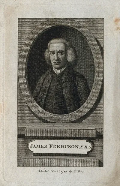 James Ferguson. Line engraving, 1785, after J. Townsend